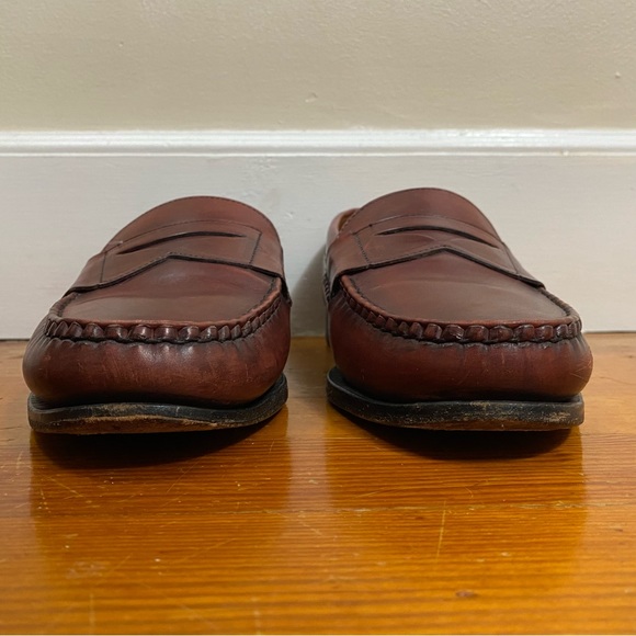 Allen Edmonds men's "Cavanaugh" dress penny loafers maroon/oxblood sz 12 - Picture 7 of 12